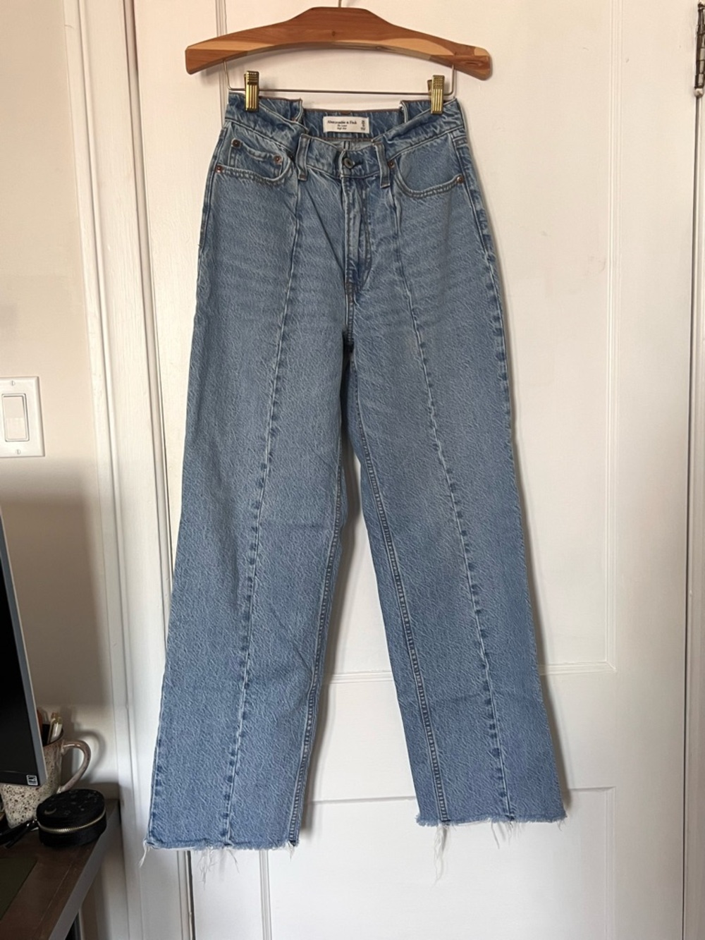Abercrombie & Fitch “The Loose” High Rise Front and Back Seam Jeans